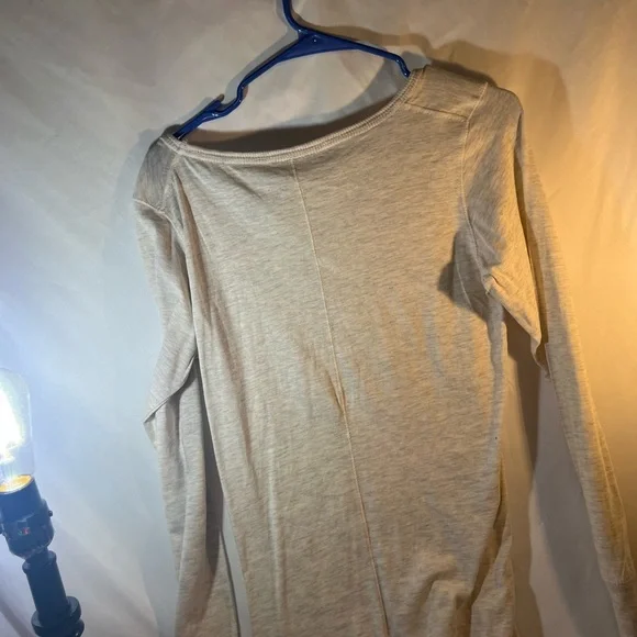 MV Sport Beige V-Neck Shirt - Picture 3 of 3